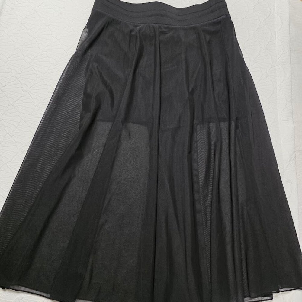 Halara High Waisted Drawstring Mesh Flowy Midi Sk… - image 6